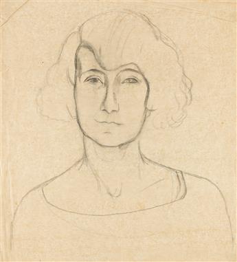 MAURICE STERNE Group of 5 pencil drawings of Mabel Dodge.